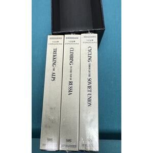 Video Expeditions VHS Set: Alps, Russia & Soviet Union 1991 Vintage New